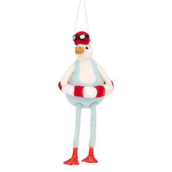 BATELA Canard feutre cintre de Noël