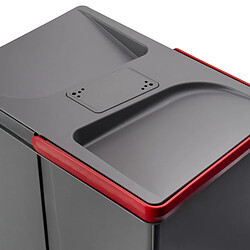 Emuca 8259523 Poubelles pour tiroir de cuisine Recycle avec couvercle anti odeurs, Hauteur 266, 1x15litres, 2x7litres, Plastiqu