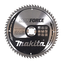 Makita Lame de scie circulaire bois 60 dents - 270 mm Lame de scie circulaire - pour bois - 60 dents carbure TCT Makforce
