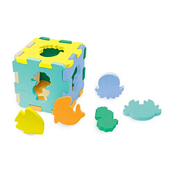 Infantino Mini tapis mousse puzzle bébé - Multicolore pastel