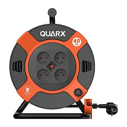 Enrouleur - QUARX - Bricolage - 40m, H07RN-F 3G2,5mm², tambour métallique