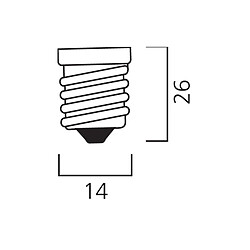 Lampe TOLEDO Retro Flamme 827 2700K 4,5W dimmable SYLVANIA 0029373