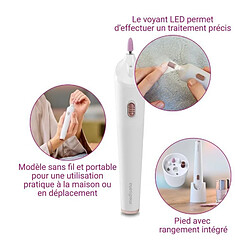 Acheter Kit de manucure / pédicure sans fil - MEDISANA - MP 900 - 5 accessoires - Eclairage LED de précision - Blanc