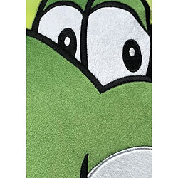 Avis Coussin 3D - MARIO BROS - Visage de Yoshi - Microfibre - 40 cm