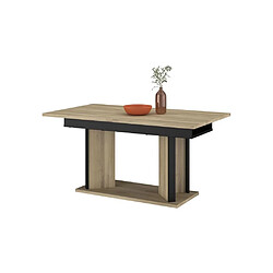 Acheter Parisot Table à manger rectangulaire - Chêne / noir