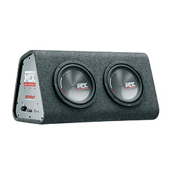 Ss Marque Caisson de grave - MTX AUDIO - Actif reflex avec double subwoofers 20cm - Ampli Classe-D 240Wrms - Filtre actif - Télécommande