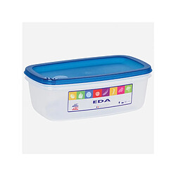 BOITE RECTANG.1.5L NATUREL COUV.TURQU. EDA - 10114 NA/BA.TU