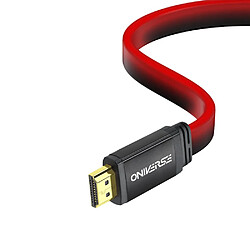 Câble HDMI LED Oniverse 8K 2 m Rouge