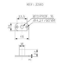 Stremler Boîte à roulement - Chromé mat