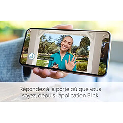 BLINK Sonnette Intelligente - Sonnette Vidéo - Noire pas cher