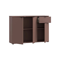 Ss marque Commode 3 portes 1 tiroir - Terracotta pas cher
