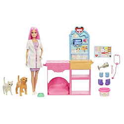 Barbie poupée clinique vétérinaire - Multicolore