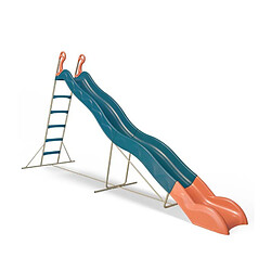 Toboggan VALOU Bleu TRIGANO 3,80 m. 3-12 ans.