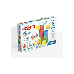 Blocs magnétiques - GEOMAG - Set créatif - 16 pieces - Éducatif - Plastique recyclé - Des 12 mois
