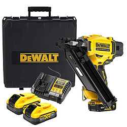 Cloueur de charpente DEWALT DCN930P2-QW XR 18V 5Ah Li-Ion Brushless