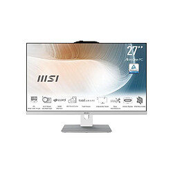 Ordinateur Tout-en-un - MSI - AM272P 1M-1268XFR - 27'' FHD - Intel Core 7 150U - 16GB DDR5 SO-DIMM - Kit Clavier/souris
