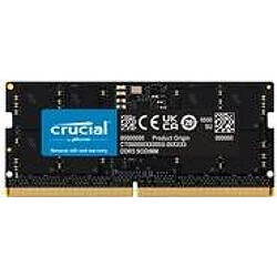 Plateau Crucial SORAM D5 5600 16 Go C46 (CT16G56C46S5T)