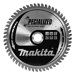 Lame Carbure MAKITA B-09307 (B-33021) forme TCG spécialisée Aluminium, pour scies plongeantes Ø 165 mm 56 Dents