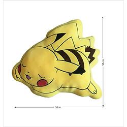 Acheter Coussin 3D Premium - POKEMON - Pikachu Couché - Microfibre - 50 cm