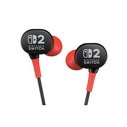 PowerA Ecouteurs filaires - Power A - Nintendo Switch 2 - Noir et Rouge