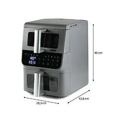 Acheter Friteuse sans huile - DOMO - Airfryer DO550FR - Double cuve 3.5 L + 6,5 L - 10 programmes - 2500 W