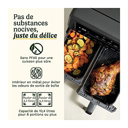 Friteuse sans huile 10,4l double cuve - AFD10XBLE - CUISINART