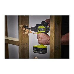 Perceuse-visseuse a percussion - RYOBI - Brushless - 18V - 95 Nm 500-2100 tr/min - 7500-31500 cp/min - Livré avec 2 batteries