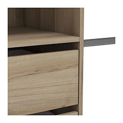 DEMEYERE Miami extensible - Chêne Kronberg marron - Dressing ouvert 2 colonnes pas cher