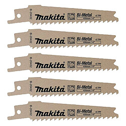 Makita lames de scie sabre bois - 5 pièces