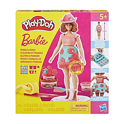 Play-doh coffret pâte à modeler Barbie - Rose Coffret pâte à modeler Barbie - accessoires coiffure - argile souple - dès 5 ans