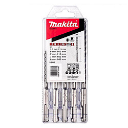 Makita Coffret forets carbure SDS-plus - 5 pièces