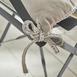Avis Assise matelassée - TODAY - CHARME - Chambray x Petite Broderie Berenice - 40 x 40 cm