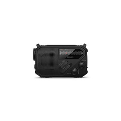 Radio portable Philips avec lampe torche Noir