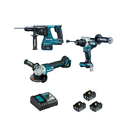 Makita DLX3157TJ - Pack 3 outils 18V