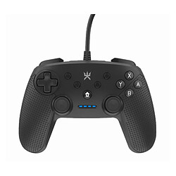 Manette filaire Alpha Omega Players Noir pour Nintendo Switch PC et Android