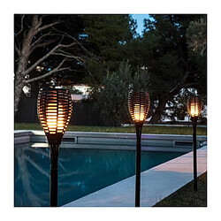 Acheter LUMI JARDIN Torche solaire Maity Sun - Effet flamme - LED - H 80 cm - Blanc chaud