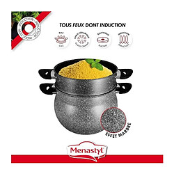 Acheter MENASTYL Couscoussier - Aluminium - 9 Litres - Compatible avec Tous les Feux, y compris Induction