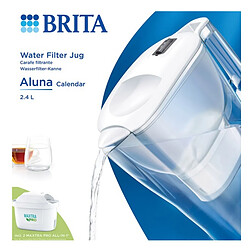 Carafe filtrante 2.4l + 2 cartouches - 1055378 - Aluna - BRITA pas cher