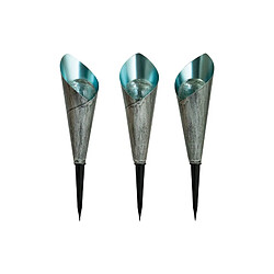 BORNE SOLAIRE DESIGN METAL ET VERRE X3 EZSOLAR - GL1030EZ