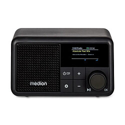 Mini Radio - MEDION - DAB/FM - Mono 2W RMS - Noir