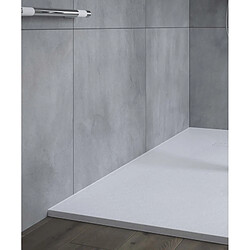 Receveur ONYX 1600 x 800 mm extra plat blanc adapté PMR AKW 12831WH CH