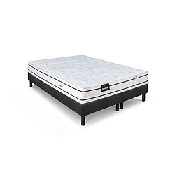 Ensemble matelas sommier 180x200 (2x90)marque DUNLOPILLO Hauteur 21 cm- Latex -7 zones -...
