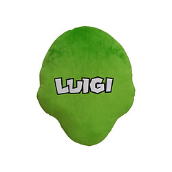Ss Marque Coussin 3D - MARIO BROS - Visage Luigi - Microfibre - 40 cm