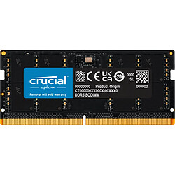 Crucial CT16G56C46S5T module de mémoire 16 Go 1 x 16 Go DDR5 ECC
