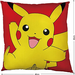 Acheter Coussin Double Face - POKEMON - Pikachu et Squirtle - Microfibre - 40 x 40 cm