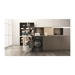 Lave-linge séchant HOTPOINT NDD11725BDAEU - 11 kg / 7 kg - Induction - 60 cm - 1600 trs/min - Noir pas cher