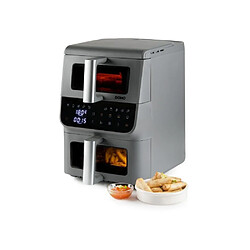 Friteuse sans huile - DOMO - Airfryer DO550FR - Double cuve 3.5 L + 6,5 L - 10 programmes - 2500 W
