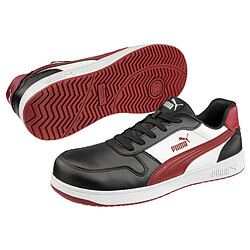 Chaussure de travail Frontcourt P 45 bas noir blanc rouge S3L PUMA 640206