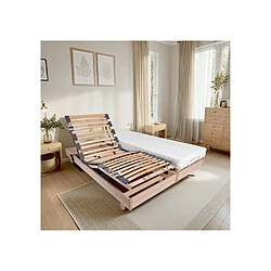 WEBED Ensemble relaxation matelas + sommiers électriques 2x90x200 - Mousse - Ferme - TALCA Fab...