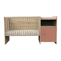 Lit combiné - 120 x 60 cm - Evolutif en 90 x 190 cm - CHARLIE - SAUTHON - Terracotta